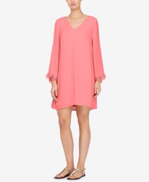 Catherine Catherine Malandrino Bell-Sleeve Shift Dress | Macys (US)