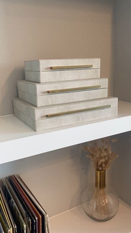 Obsessed with these decorative boxes from Amazon. You can style them in so many different rooms. #HomeDecor #Home #CB2 #AmazonFind #Storage #JewelryBox

#LTKunder100 #LTKhome