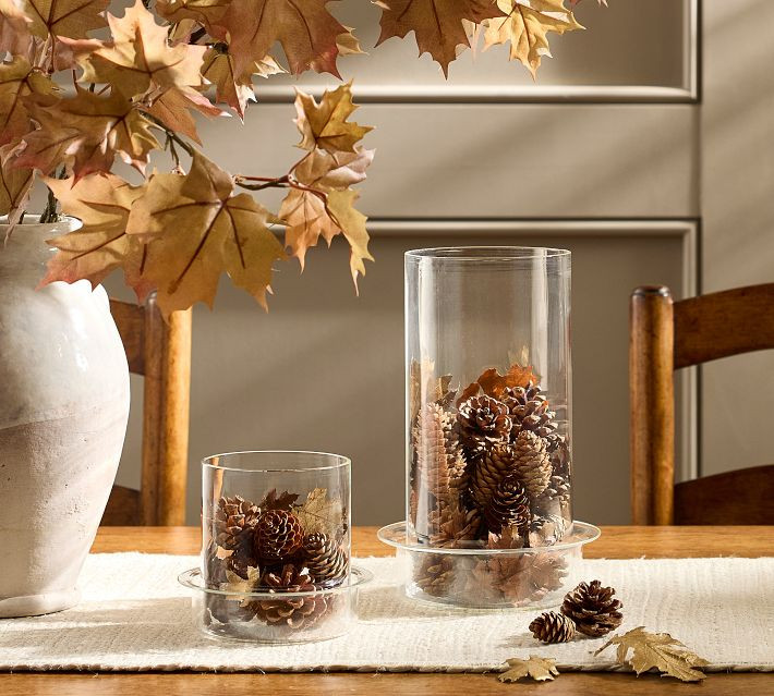 Foil Leaves & Pinecone Vase Filler | Pottery Barn (US)