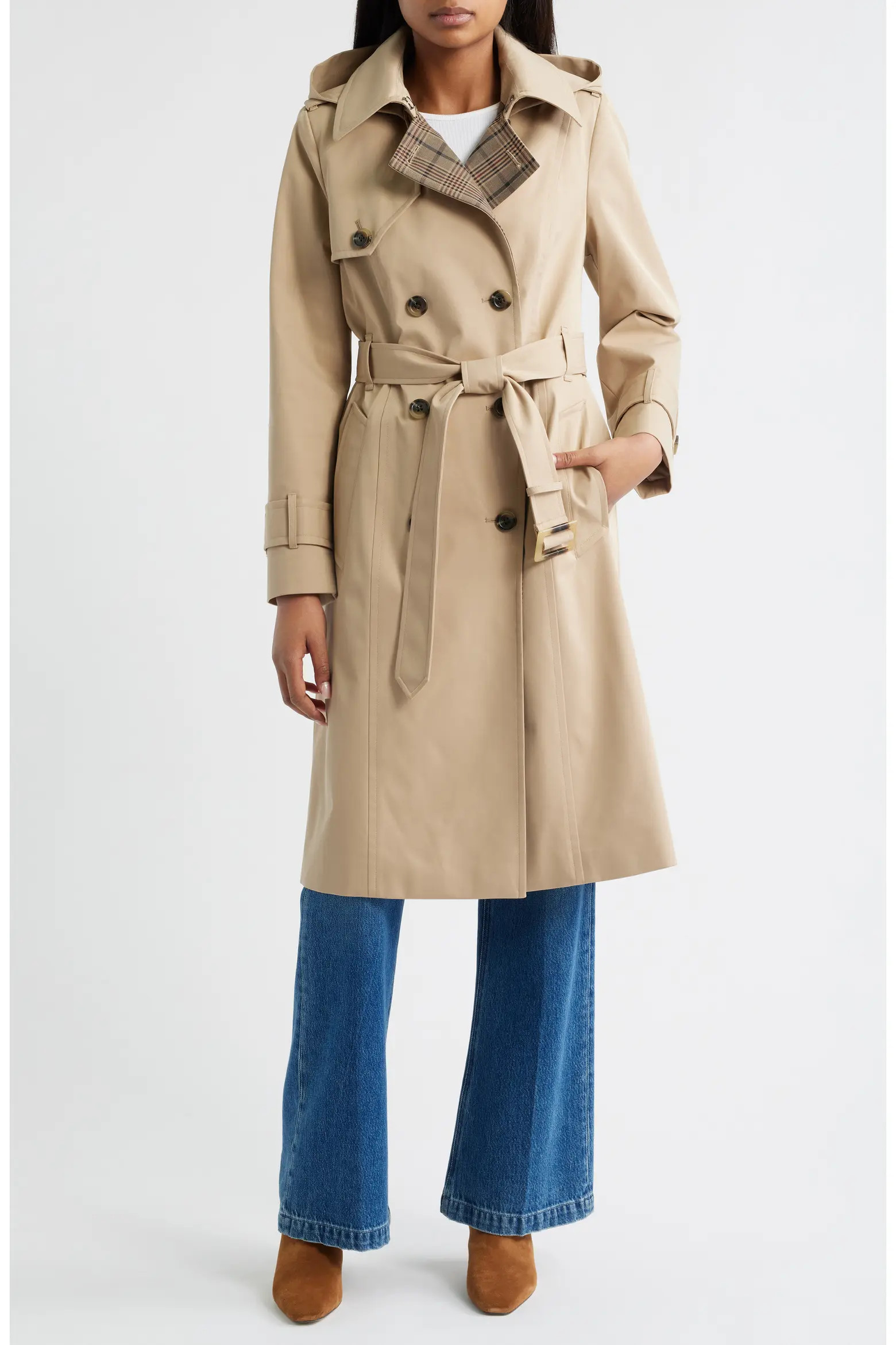 Heritage Trench Raincoat with Removable Hood (Women) | Nordstrom | Nordstrom