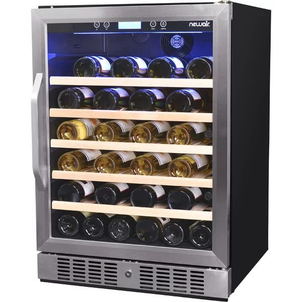 52 Bottle Single Zone Freestanding Wine Refrigerator | Wayfair North America