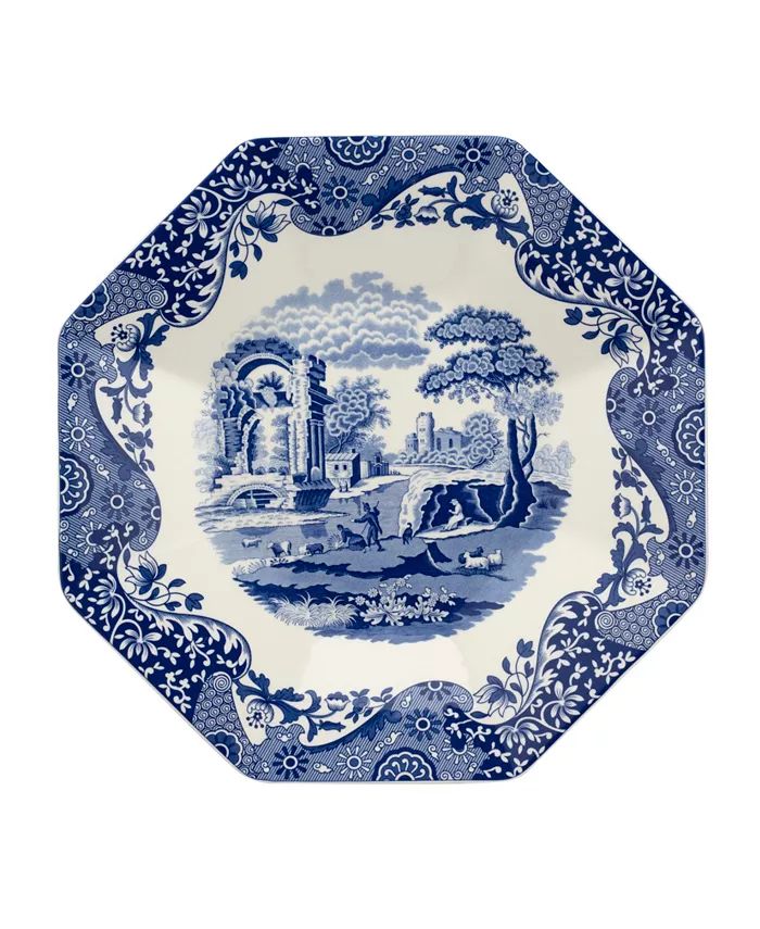 Blue Italian Octagonal Platter | Macy's Canada