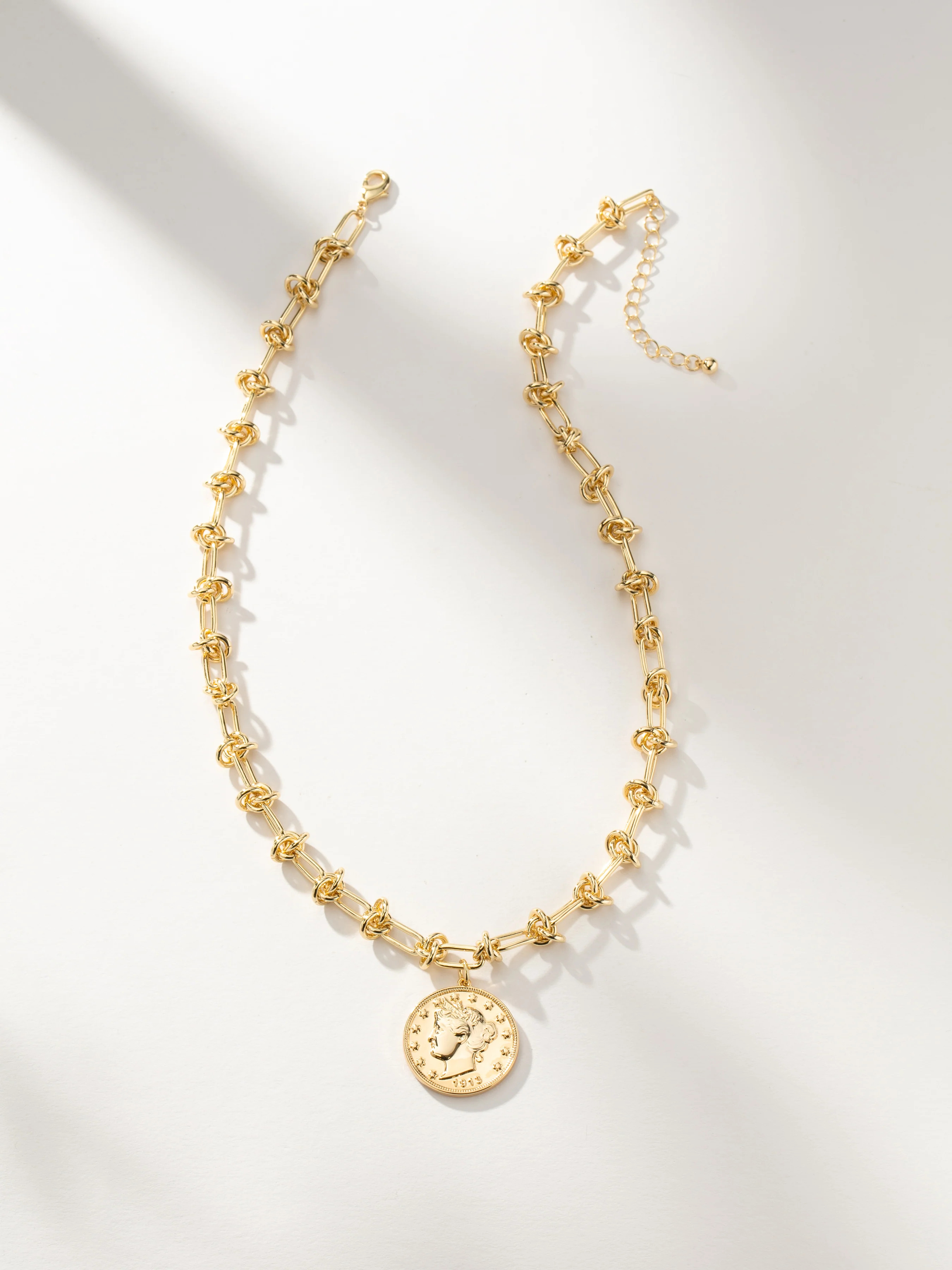 Gold Lady Liberty Coin Necklace | Pendant Necklace | Uncommon James | Uncommon James