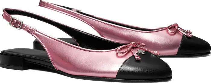 Slingback Cap Toe Flat (Women) | Nordstrom