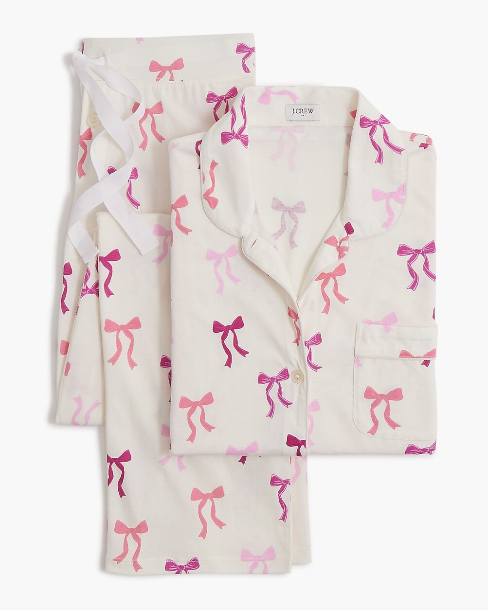 Long-sleeve knit pajama set | J.Crew Factory