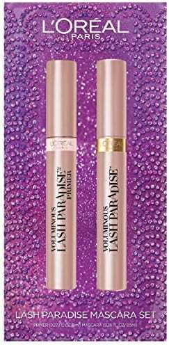L'Oreal Paris Cosmetics Voluminous Lash Paradise Lash Primer & Mascara Holiday Kit, Blackest Blac... | Amazon (US)