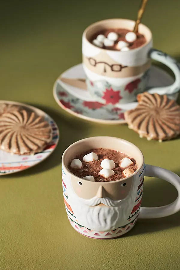 Fotini Tikkou Mr. & Mrs. Claus Mug | Anthropologie (US)