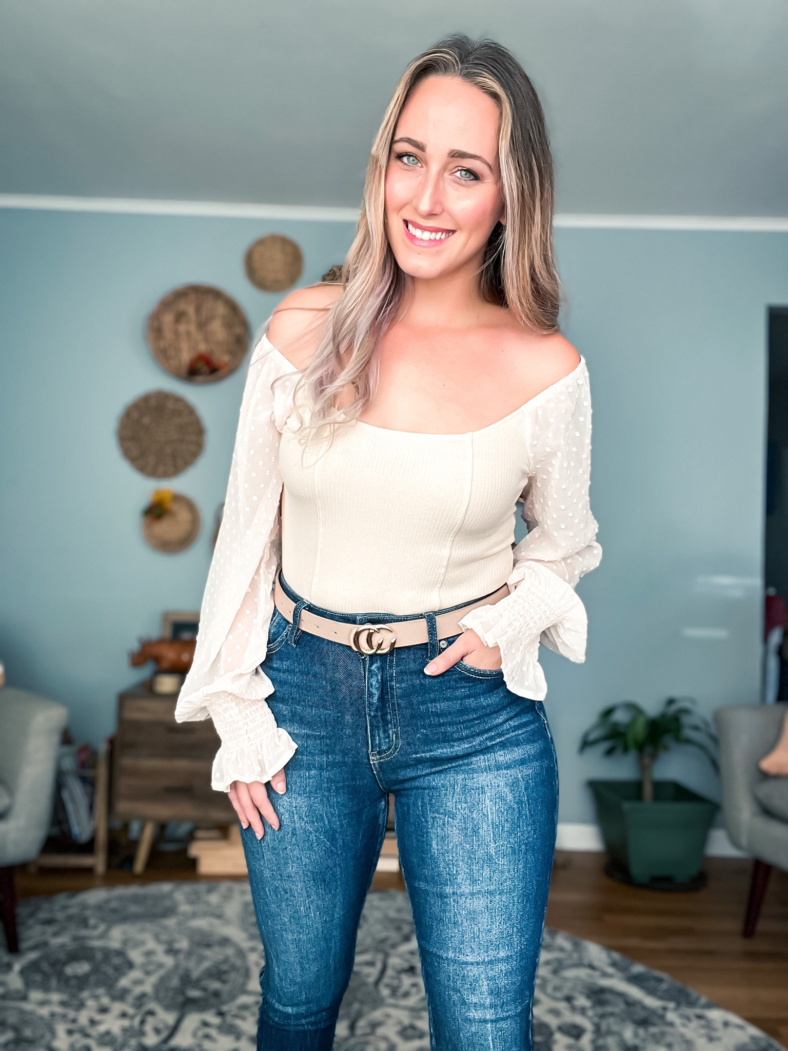 This chic bodysuit is good for every season and all sorts of occasions. I love how stretchy and comfortable it! Pair with a skirt or jeans! Add cute belt and layer a jacket and you’re off! 

#LTKfit #LTKHoliday #LTKstyletip