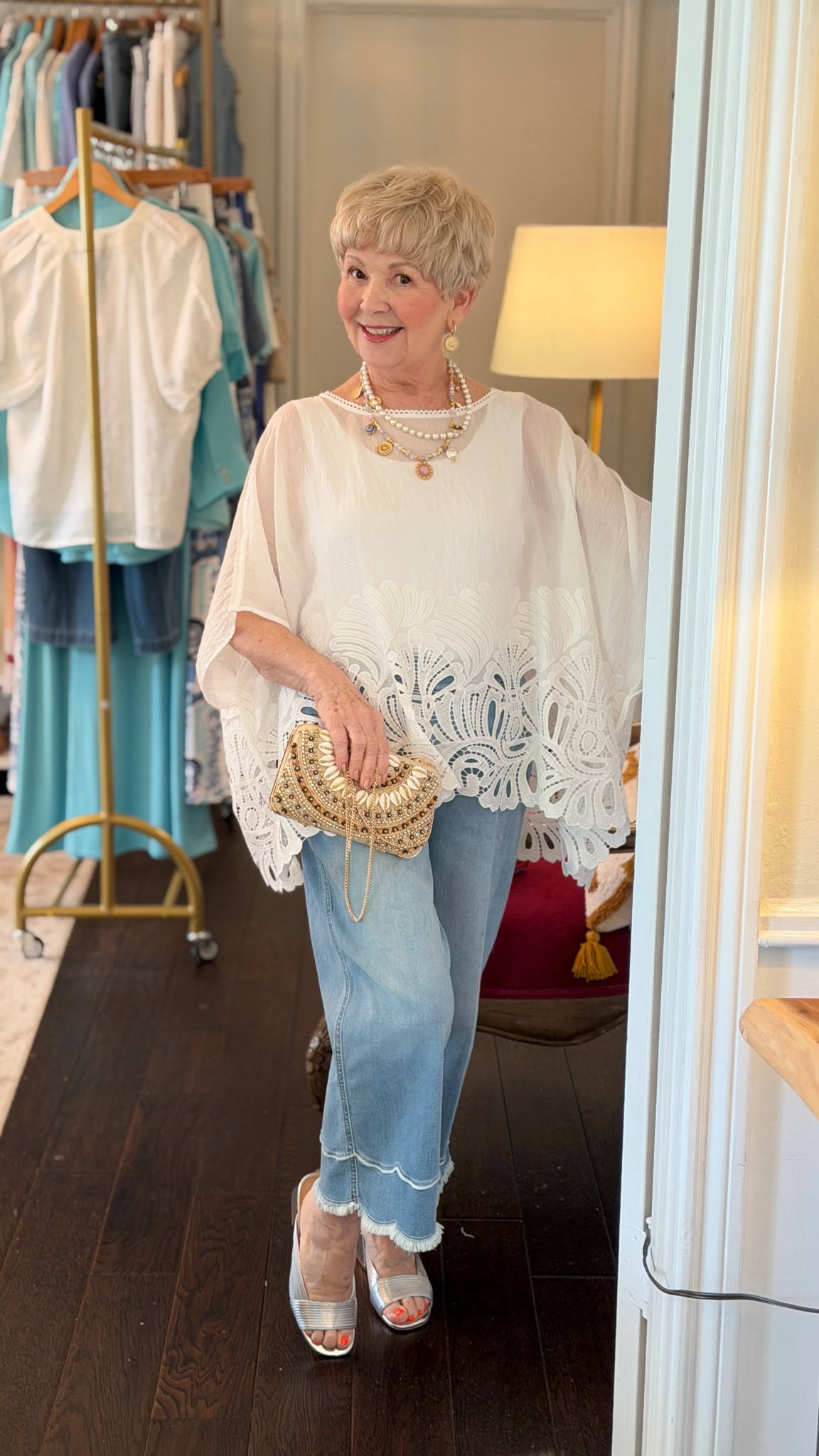 Mimi’s outfit from chicos live! love the details on the pants and this gorgeous poncho

#LTKootd #LTKMothersDay #LTKgrwm