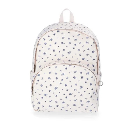 No Boundaries Women's Dome Backpack, Off-White Ditsy Floral | Walmart (US)