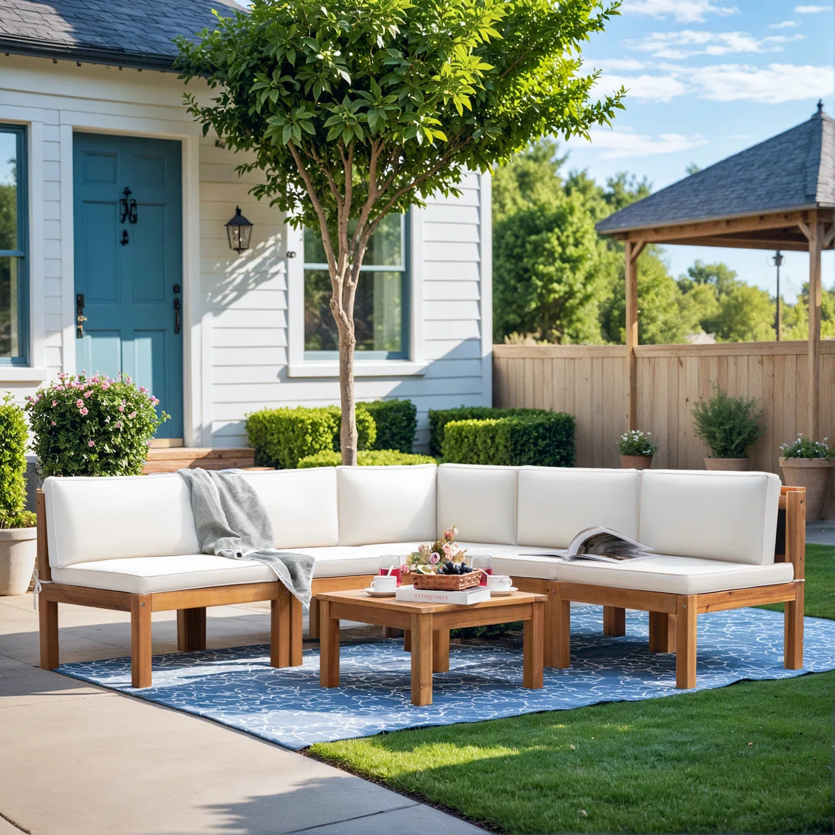 5-7 Piece Outdoor Seating Group with Cushions | Wayfair North America