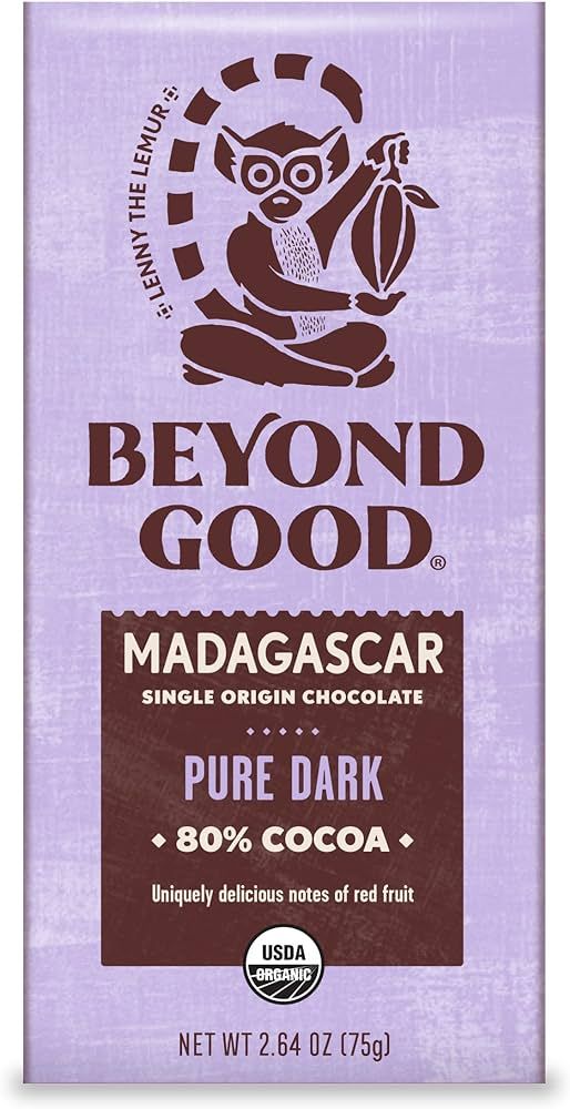Beyond Good, Organic 80% Madagascar Dark Chocolate Bar, 2.64 Ounce | Amazon (US)