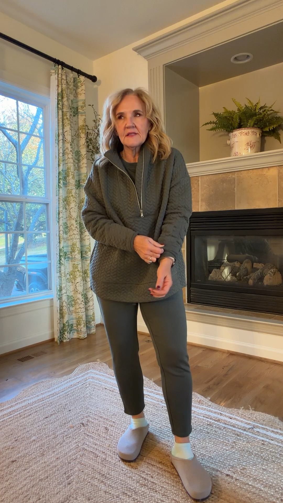 Loft Lou & Grey Liungewar west 
Tops size medium 
Bottoms size small in the red, medium petite in the tan & sage grey green 
Rothy’s clogs are super comfy but size down 
20% off my jewelry code NANETTE20

#LTKOver40 #LTKSaleAlert #LTKFindsUnder50

#LTKPetite #LTKTravel