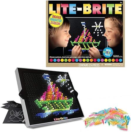 Basic Fun Lite-Brite Ultimate Classic Retro and Vintage Toy, Gift for Girls and Boys, Ages 4+ (Pa... | Amazon (US)
