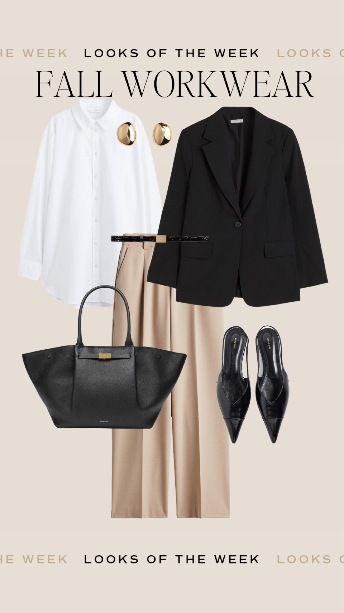 Fall office outfit idea, workwear