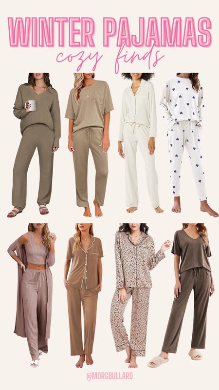 Winter Pajamas | Cozy Pajamas | lounge Sets | Loungewear 

#LTKstyletip #LTKSeasonal #LTKfindsunder100