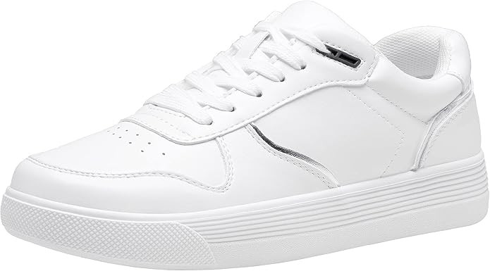 Vepose Women's 8001 Fashion Sneakers, Arch Support Lace-up Casual Sneaker, Tennis Walking Dress S... | Amazon (US)