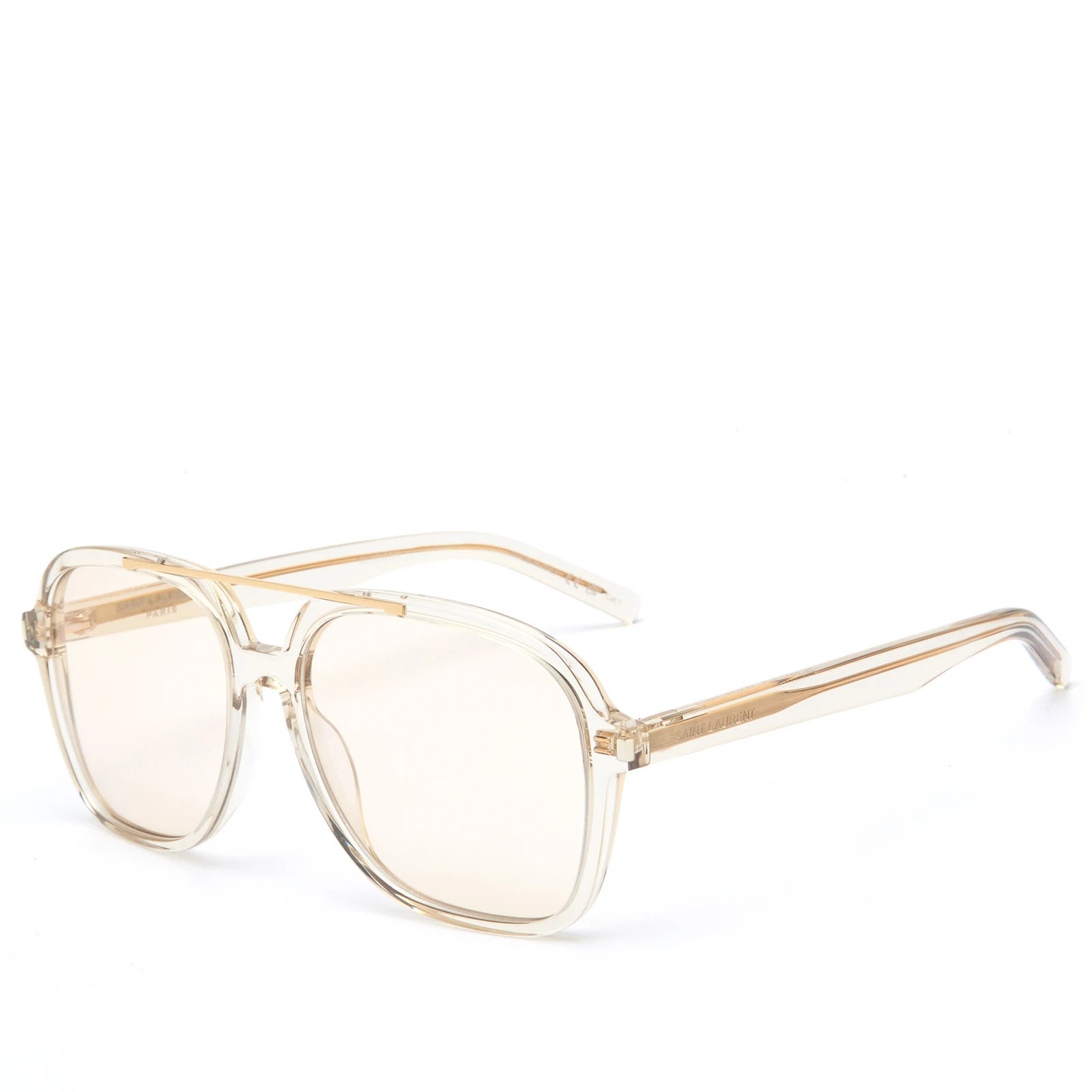 Saint Laurent Sunglasses Women's Saint Laurent SL 545 Sunglasses in Beige/Yellow | END. Clothing