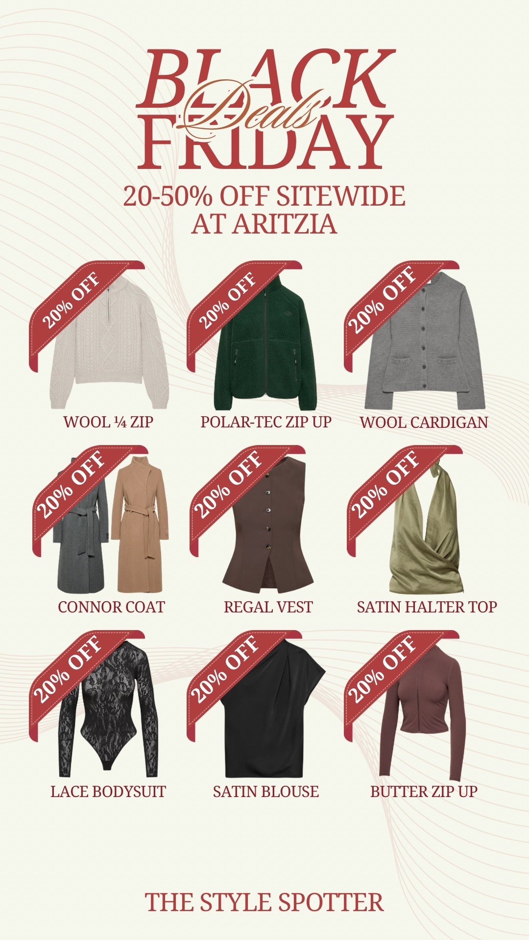 Black Friday Deals: 20-50% Off Sitewide at Aritzia 🎄 💝 

#LTKCyberWeek #LTKHoliday #LTKGiftGuide