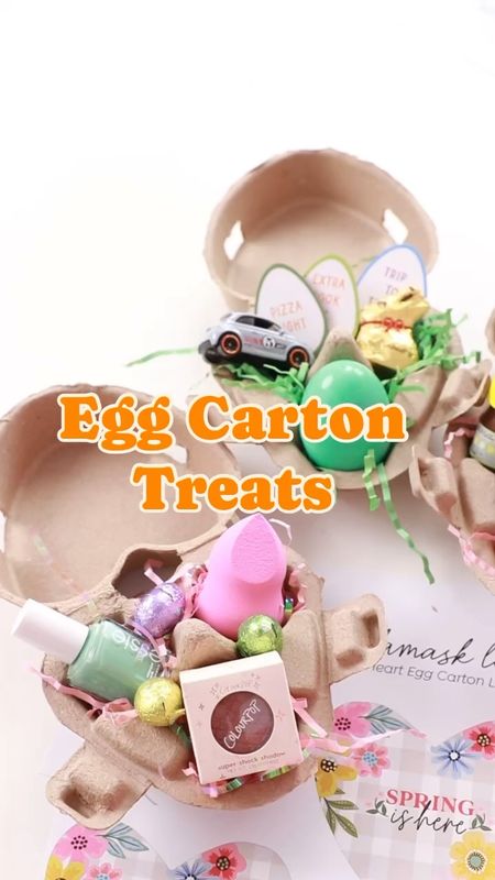 Adorable heart shaped egg cartons filled with treats for everyone you know