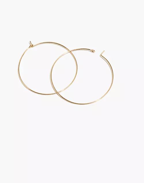 14k Gold-Filled Large Hoop Earrings | Madewell