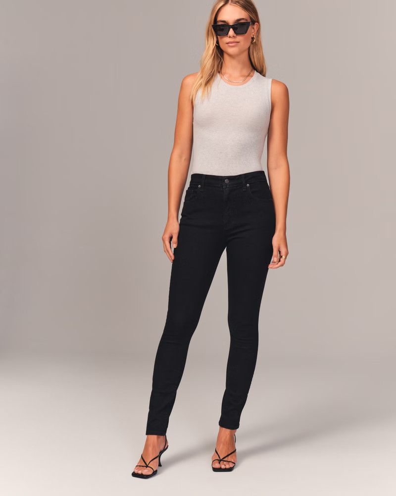 High Rise Super Skinny Ankle Jean | Abercrombie & Fitch (US)