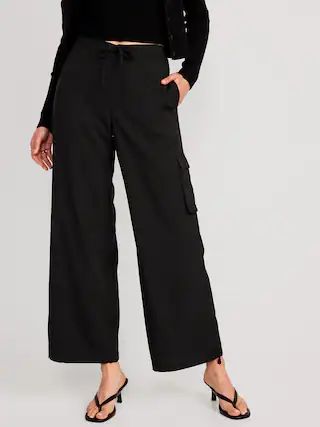 High-Waisted StretchTech Wide-Leg Cargo Pants for Women | Old Navy (US)