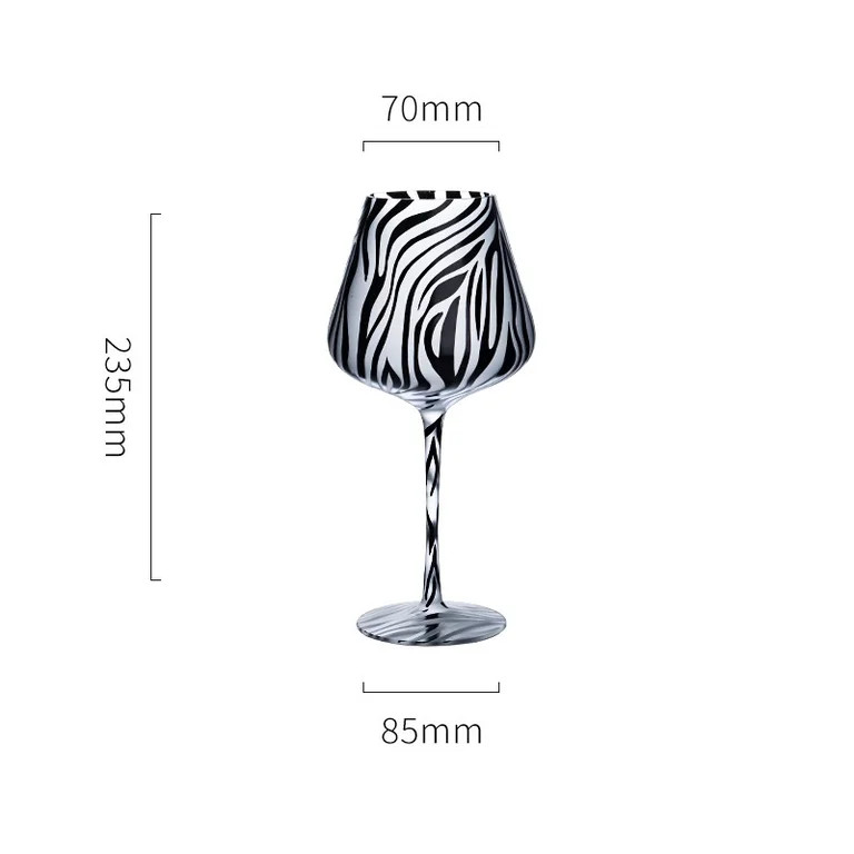 Creative Tiger Leopard Print Stemmed Glass, Frosted Big Belly Crystal Glass Cup, Multipurpose Win... | Walmart (US)