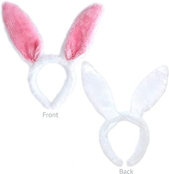 GiftExpress 4 Pcs Plush Easter Bunny Ear Headband, Easter Bunny Ears Hairbands, Easter Rabbit Hea... | Amazon (US)