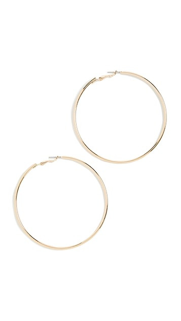 Thin Wire Hoop Earrings | Shopbop