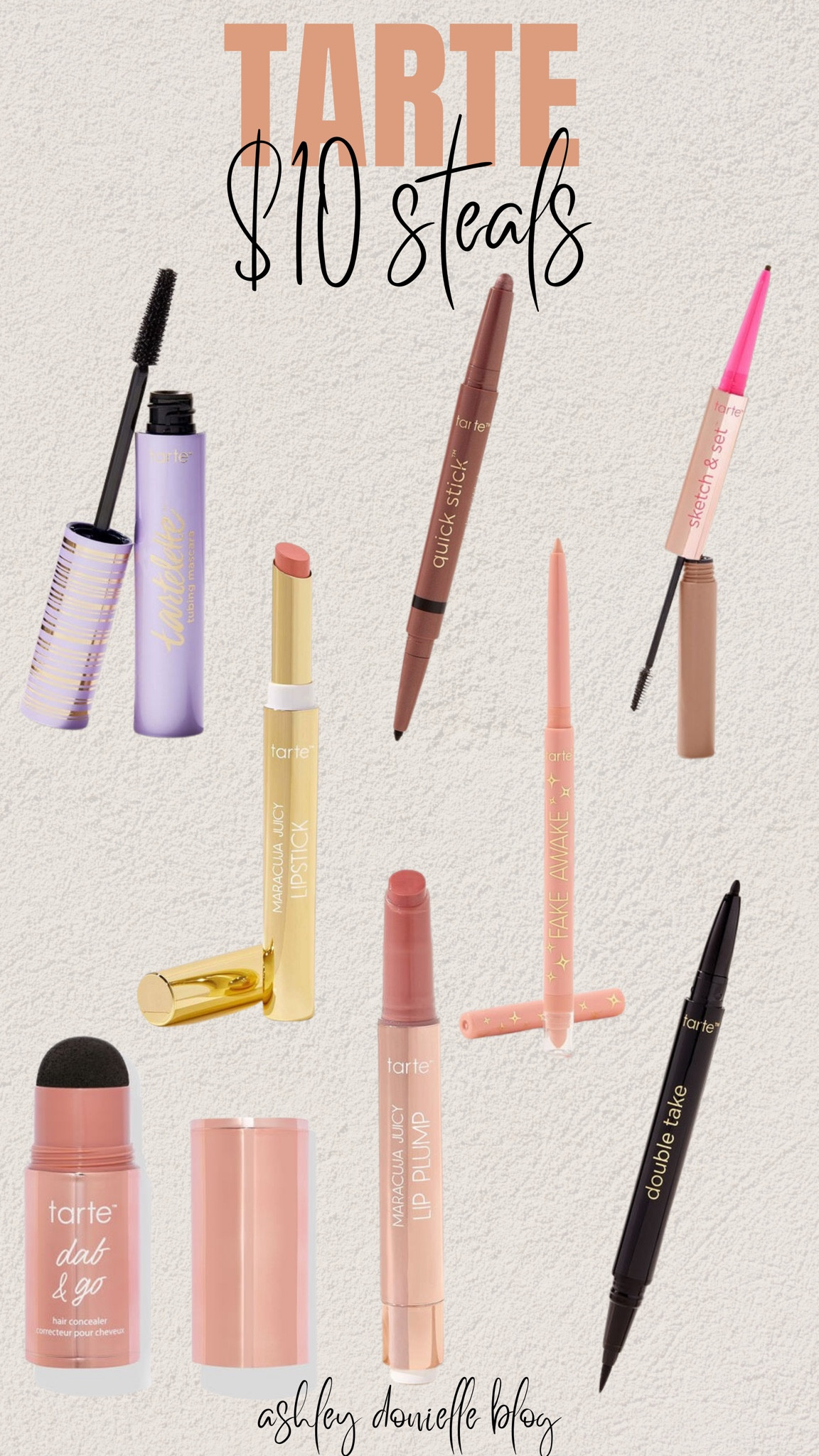 $10 tarte steals!

Mascara, brow pencil, brow gel, lipstick, lipgloss, fake awake, white eyeliner, eyeliner, juicy lips, blush, hair concealer 

#LTKsalealert #LTKstyletip #LTKbeauty