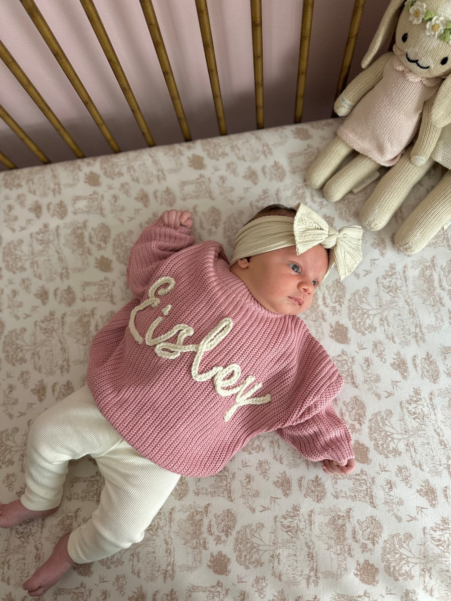 Baby name sweater! Announcment sweater size 6-9 months! Colored organic leggings 

#LTKFindsUnder100 #LTKStyleTip #LTKFindsUnder50