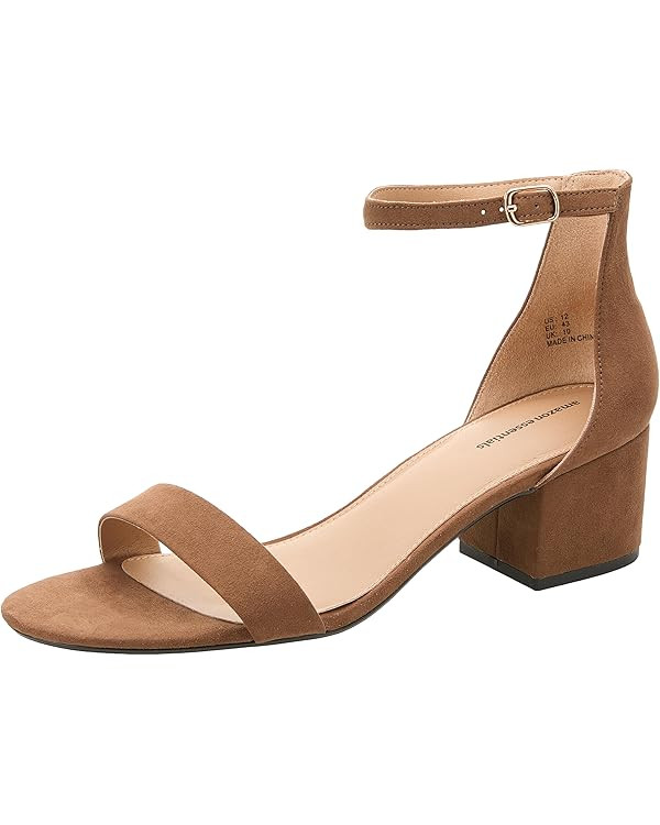 Amazon Essentials Women's Two Strap Heeled Sandal | Amazon (US)