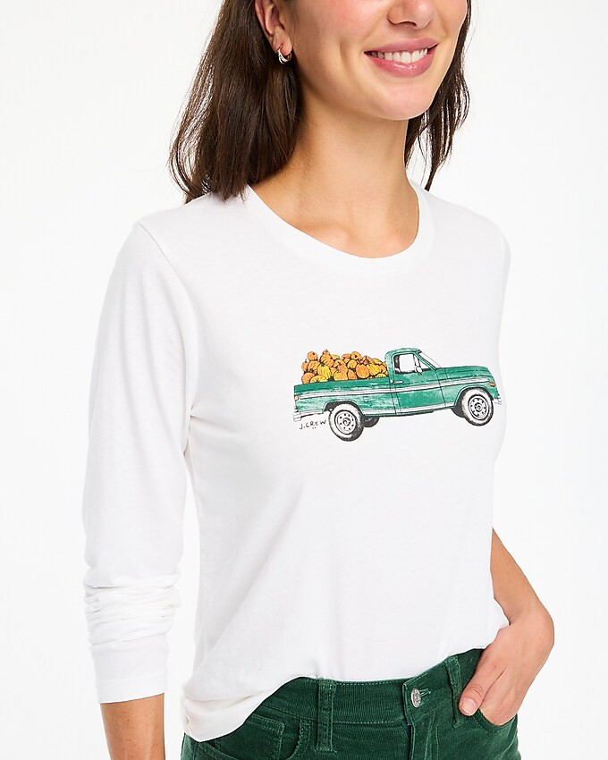 Pumpkins in truck graphic tee | J.Crew Factory
