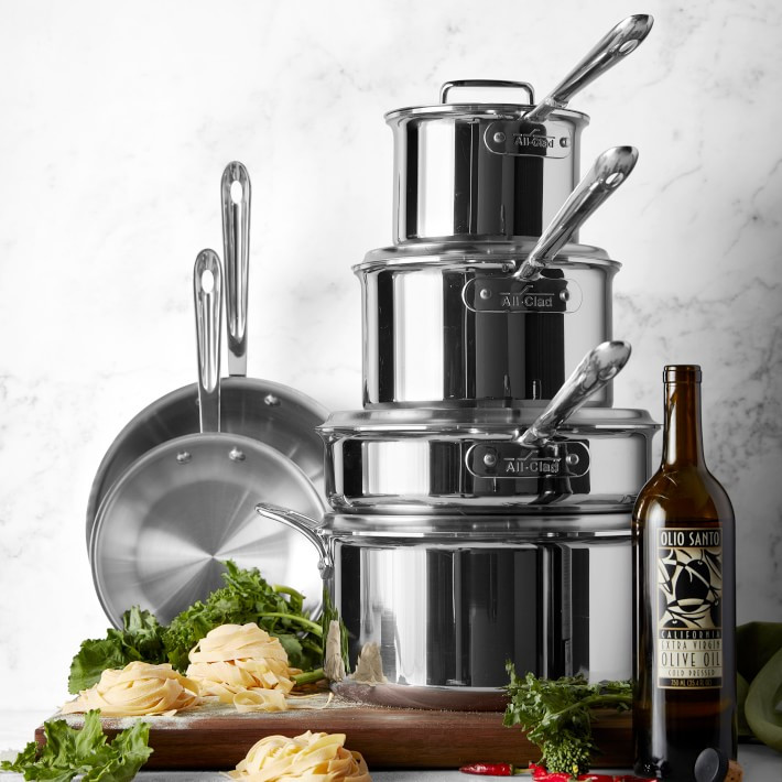 All-Clad d5 Stainless-Steel 10-Piece Cookware Set | Williams-Sonoma