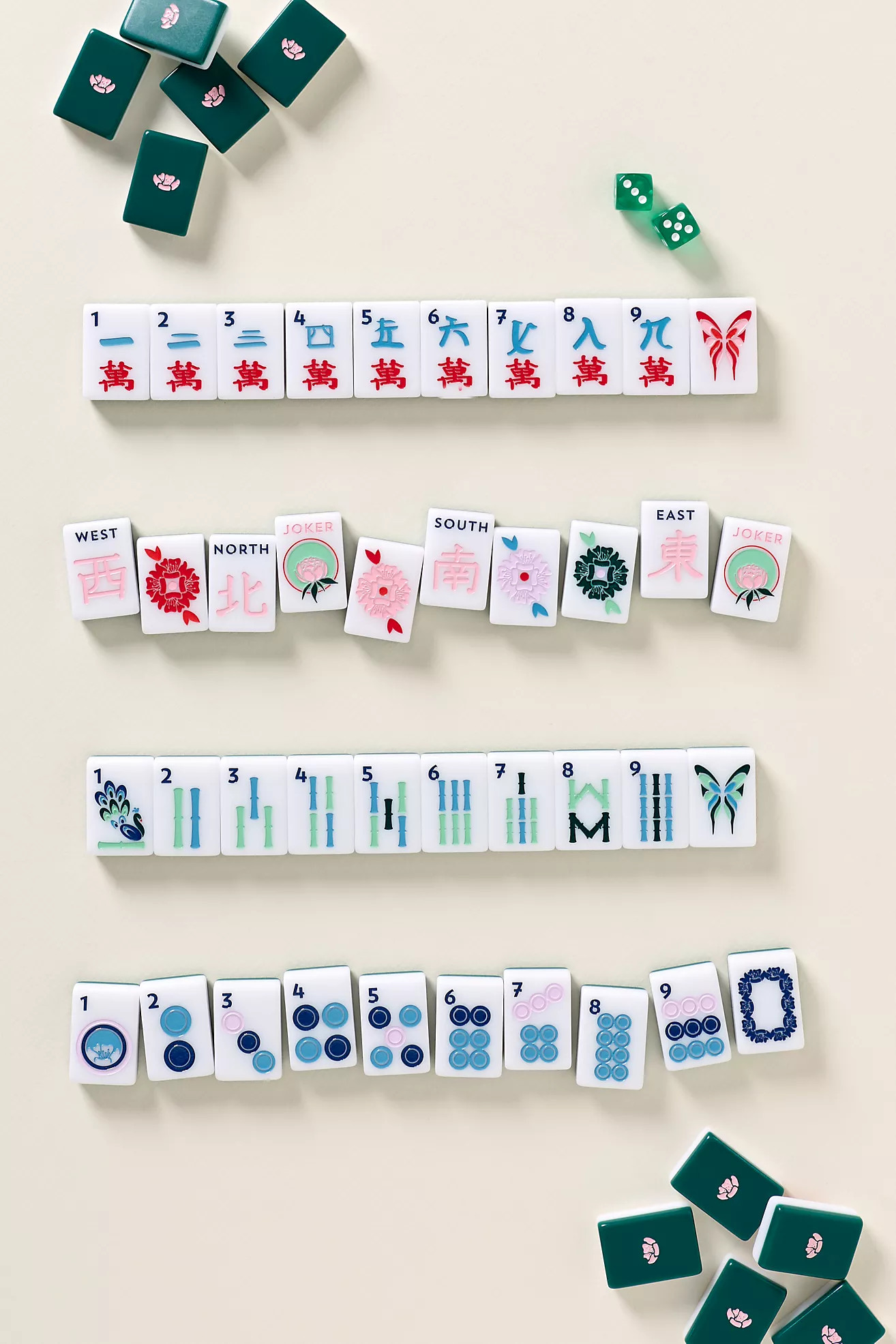 The Mahjong House Tile Set | Anthropologie (US)