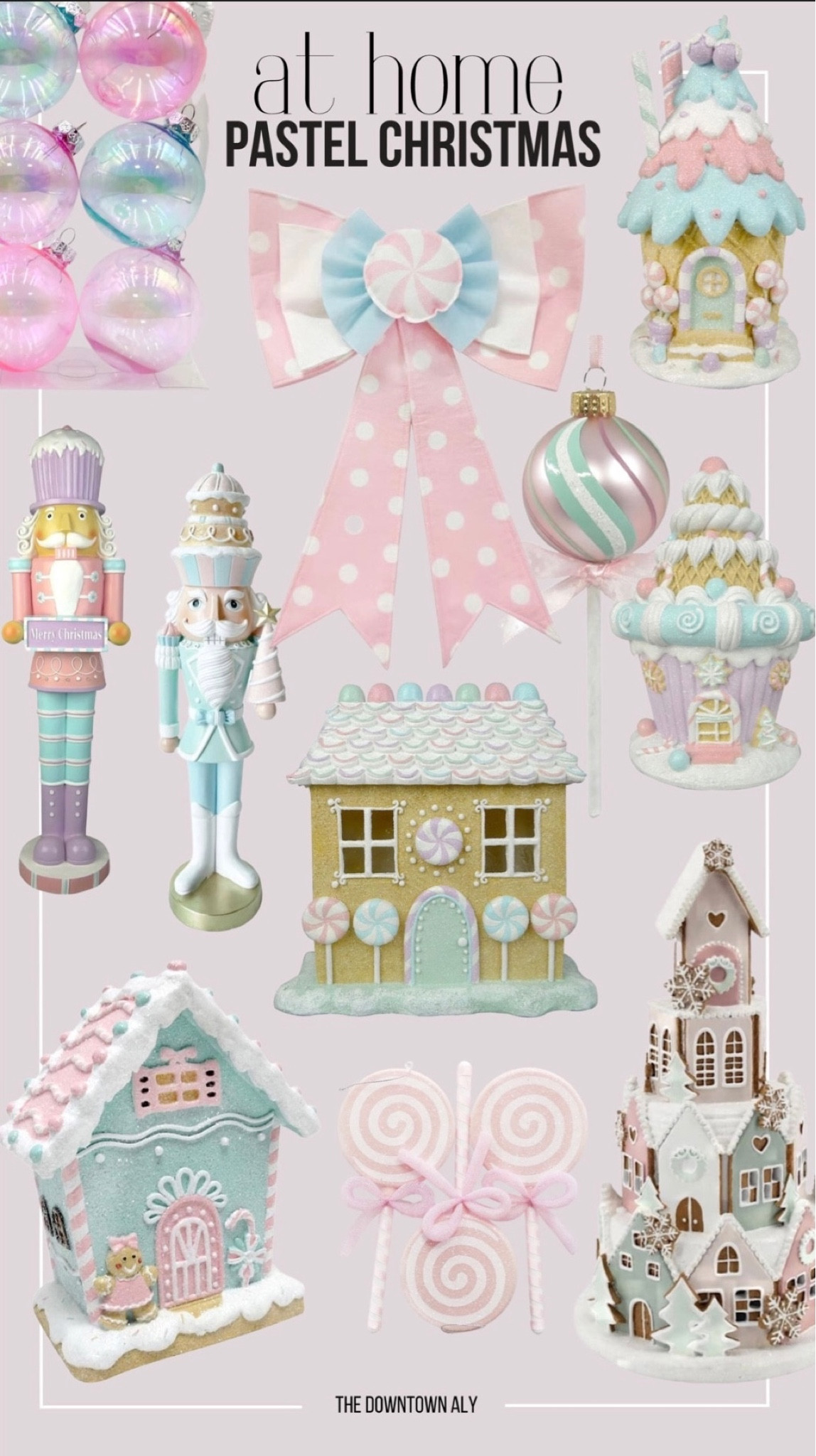 Pastel Christmas decor