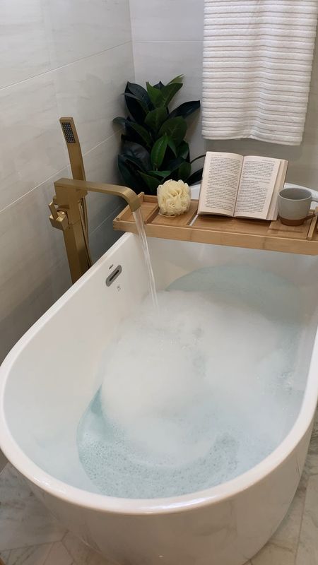 This bath caddy makes a great Mother’s Day gift!  Bathroom decor, freestanding bathtub 

#LTKGiftGuide #LTKhome #LTKFind