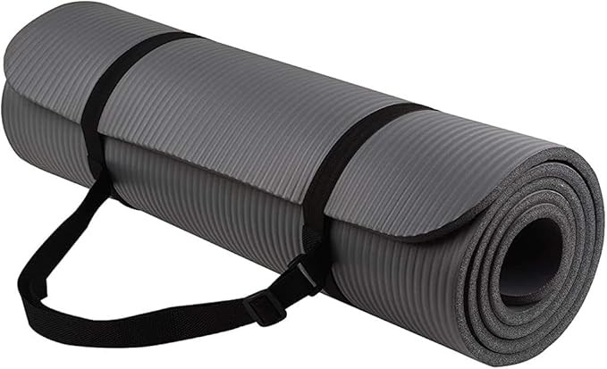 1/2-Inch Extra Thick High Density Anti-Tear Exercise Yoga Mat with Carrying Strap | Amazon (US)