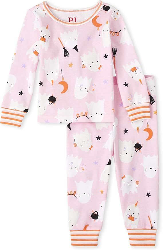 The Children's Place Baby Girls' Halloween Pajamas, Cotton | Amazon (US)