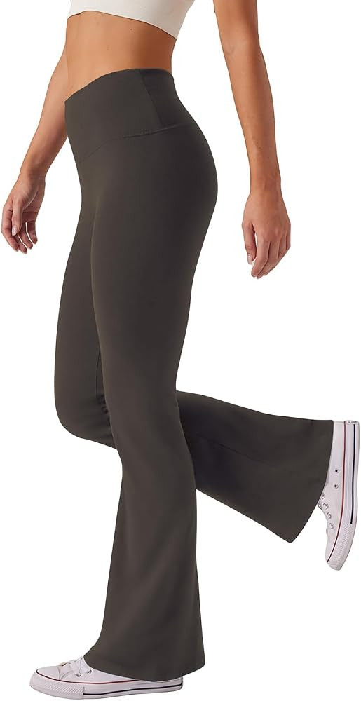 Women's High Waist Bootcut Yoga Pants Tummy Control Workout Flare Leggings | Amazon (US)