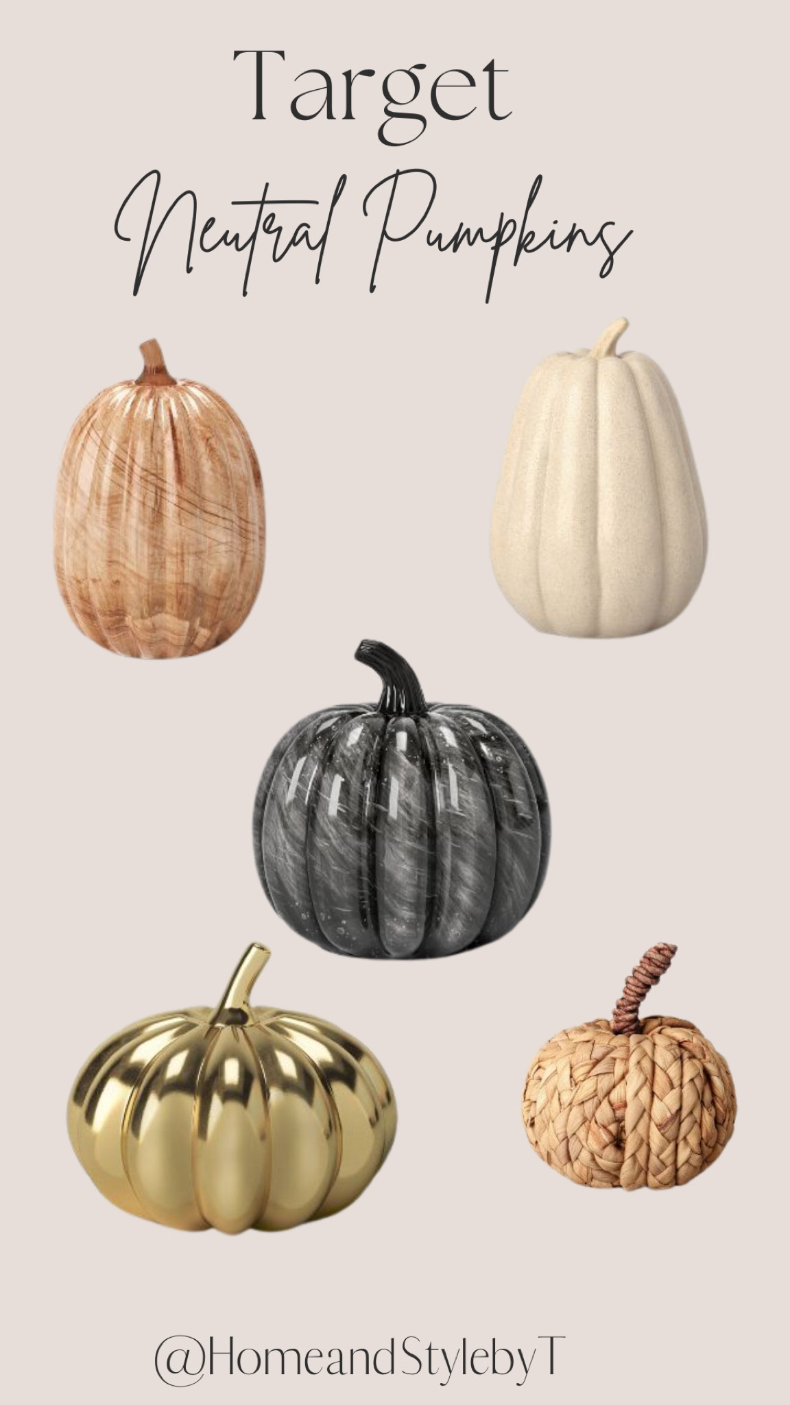 Not a fan of bright orange pumpkins? Here are some budget friendly neutral pumpkins from Target. 

#LTKSeasonal #LTKhome