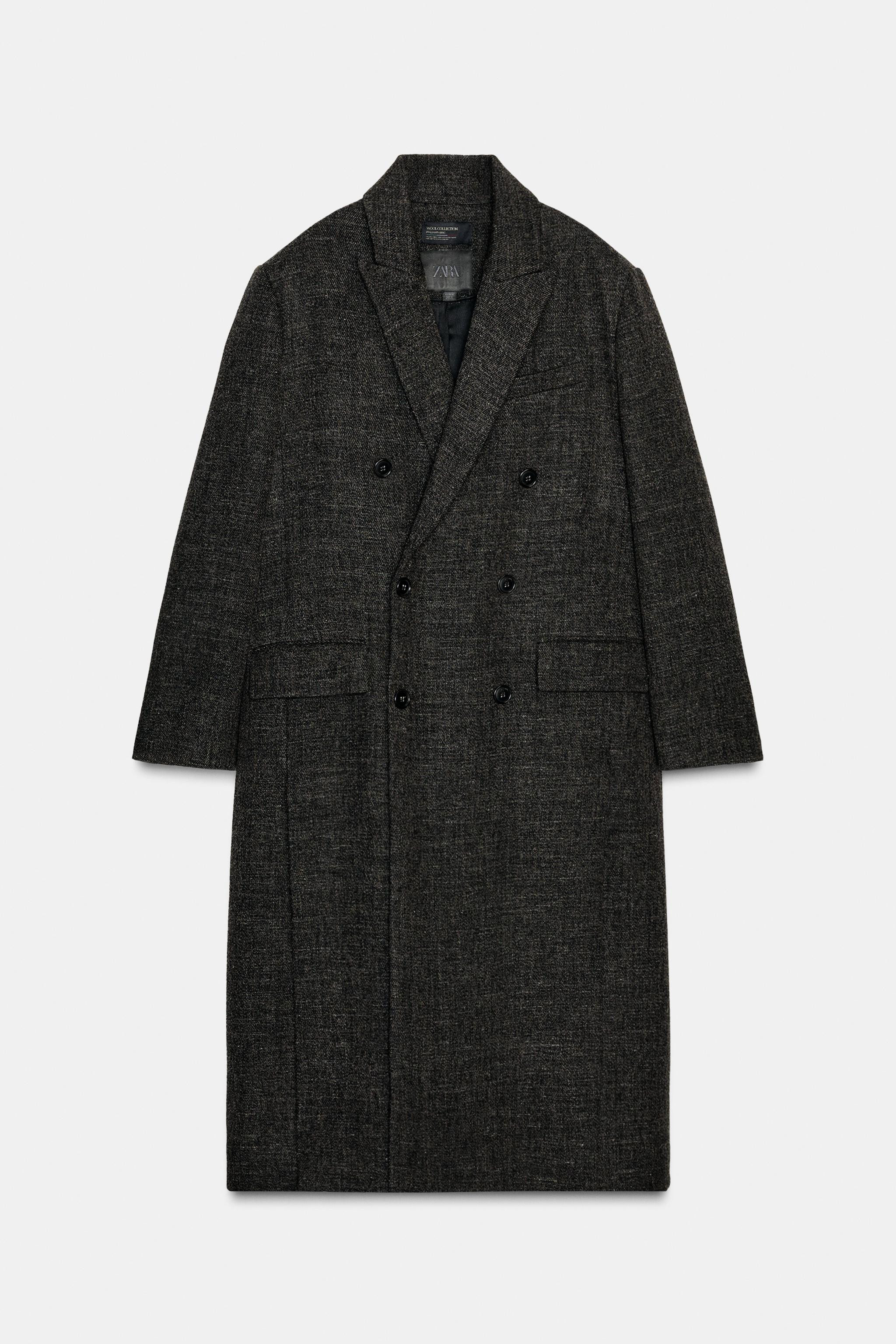 WOOL BLEND COAT WITH VENTS ZW COLLECTION | Zara US