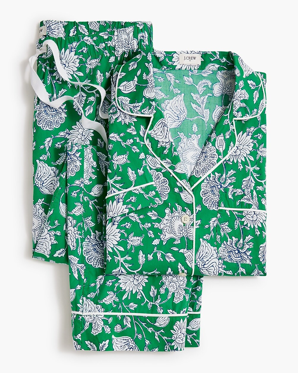 Short-sleeve pajama set with cropped pant | J.Crew Factory