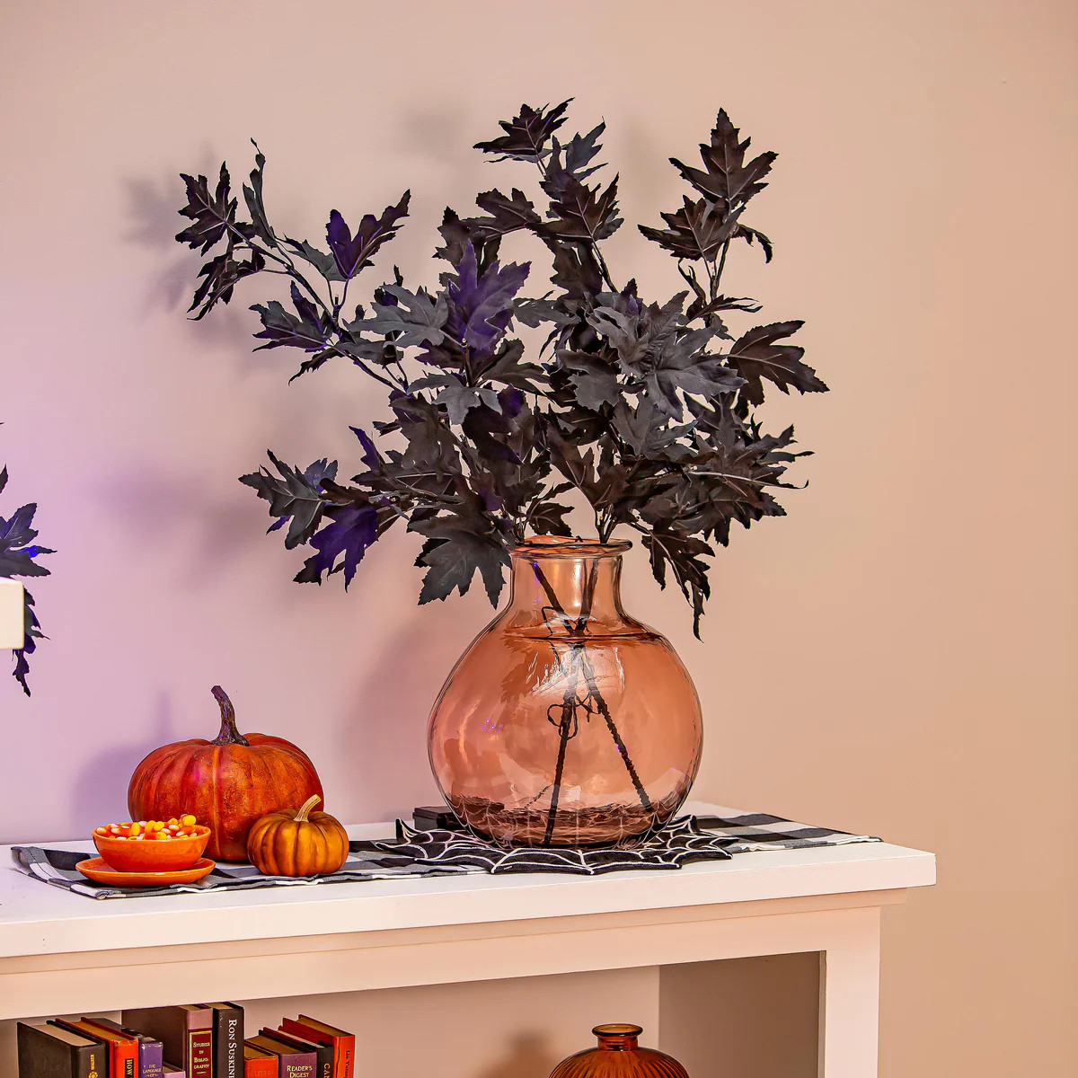 Halloween Maple Indoor/Outdoor LED Color Changing Artificial Branch, 3 | Plow & Hearth
