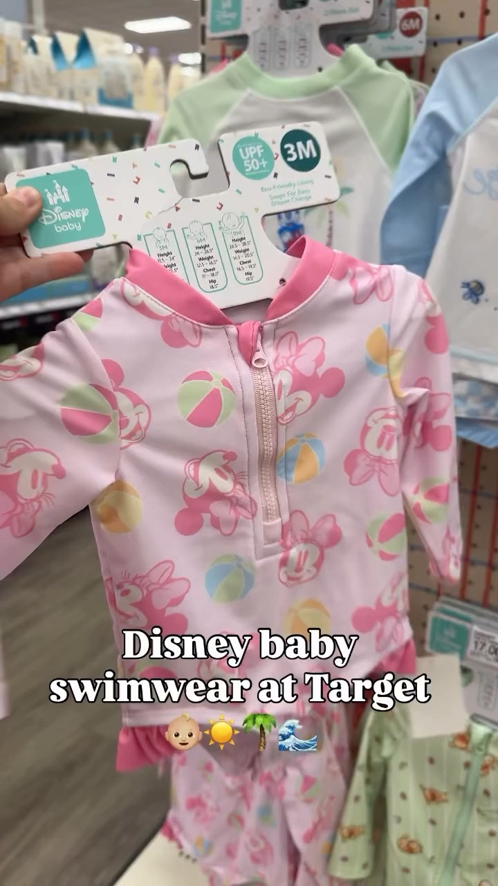 Is there anything cuter than babies in swimwear?! 🥹 @target had the sweetest @disneybaby swimwear styles right now 👶🏼🌴🌊✨

#disneymom #disneyfamily #disneyworld #targetstyle #disneybaby
