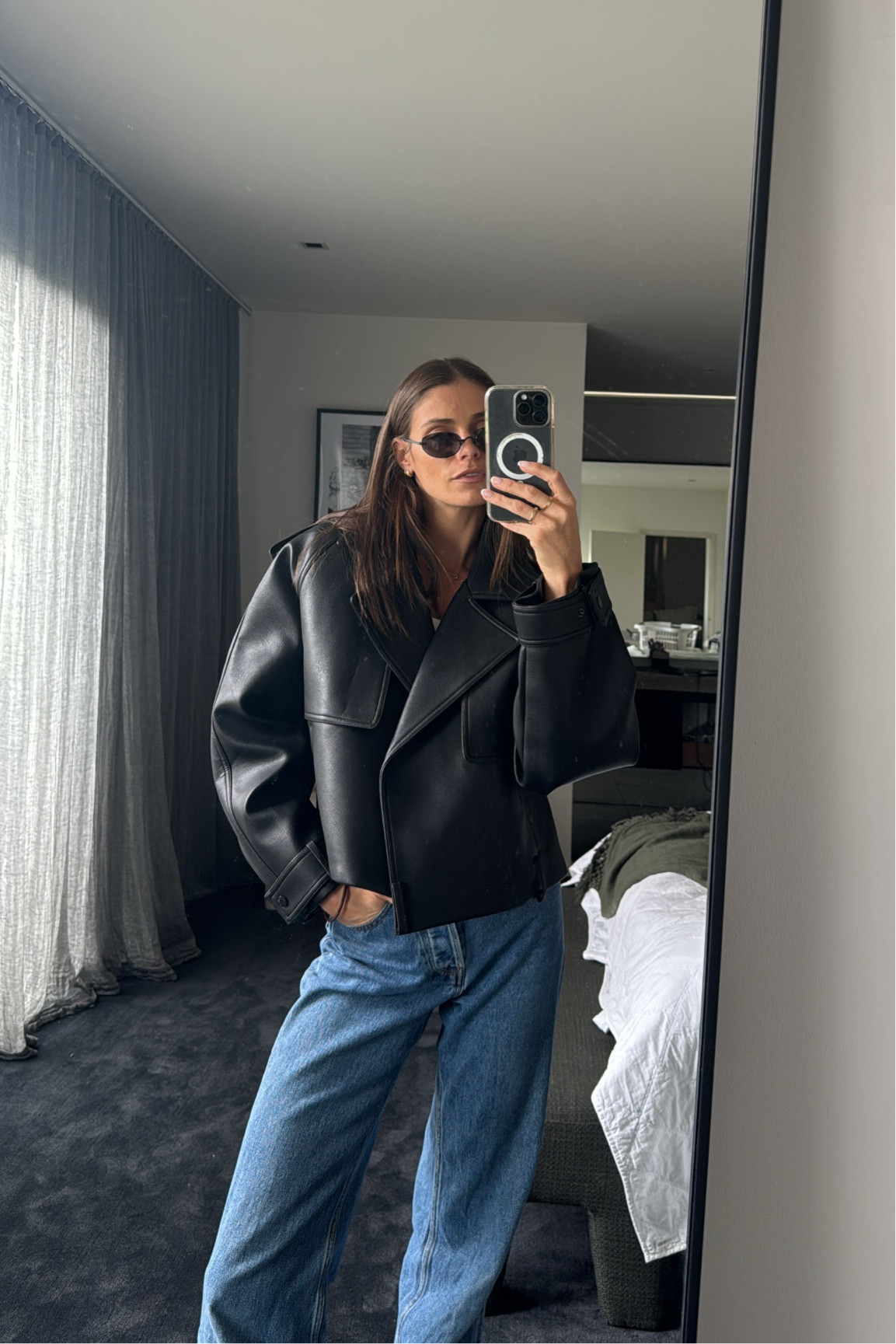 Jacket of my dreams 🤍
Wearing a size XS/S in the jacket and size 24 in the jeans 

#LTKaustralia #LTKstyletip #LTKautumn