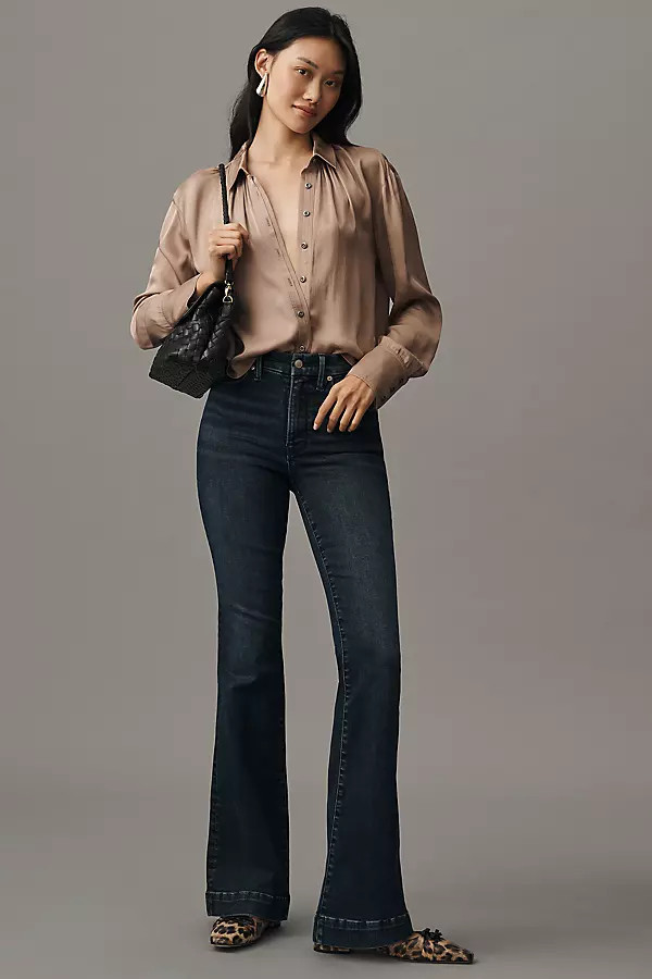 Always Fits Good Legs Flare Trouser Jeans | Anthropologie (US)