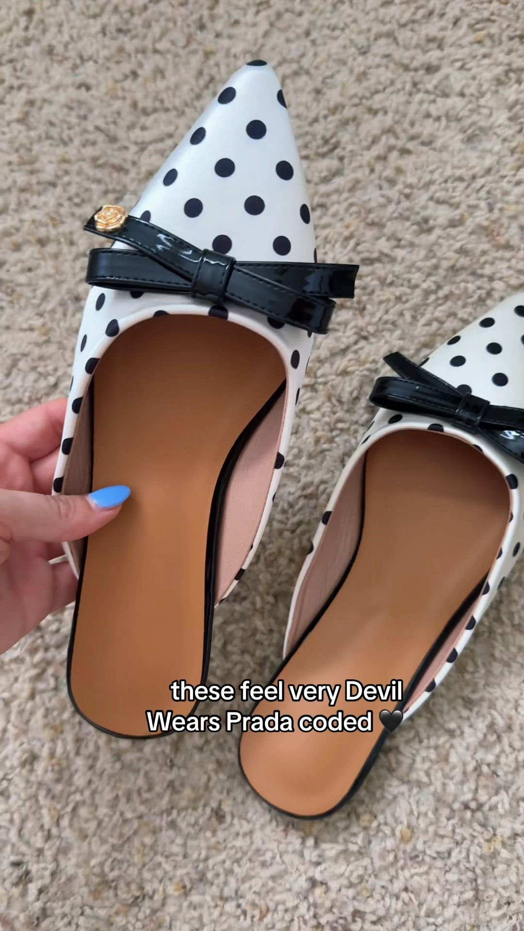 Women's Polka Dots Bowknot Mules Wedding Pointed Toe Elegant Flat Sandals

Going out shoes
Mules
Polka dot shoes
Girly things
Bow shoes 

#LTKWedding #LTKgrwm #LTKU