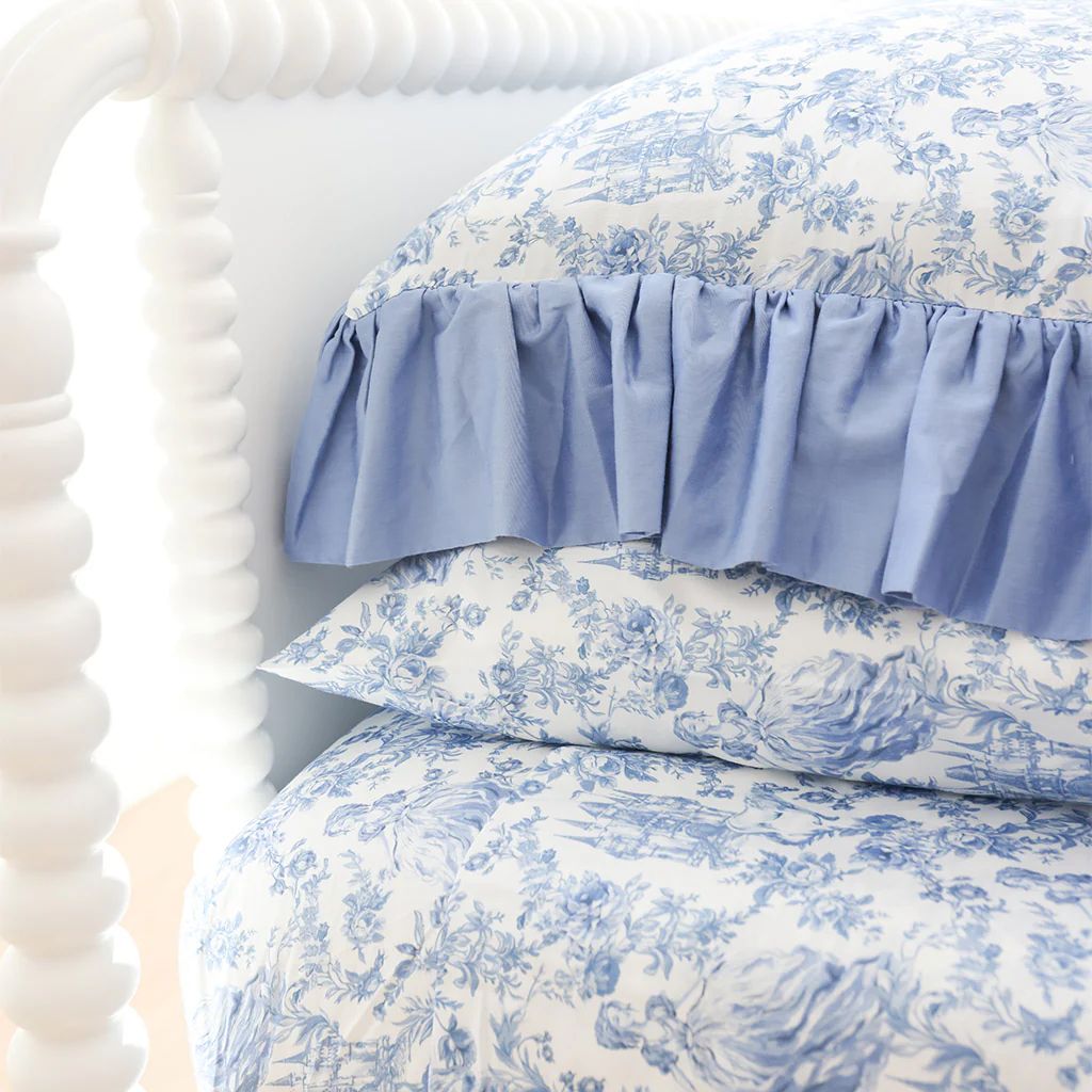 Princess Damask White Sheet Pillow Cover Set | Briar | Posh Peanut
